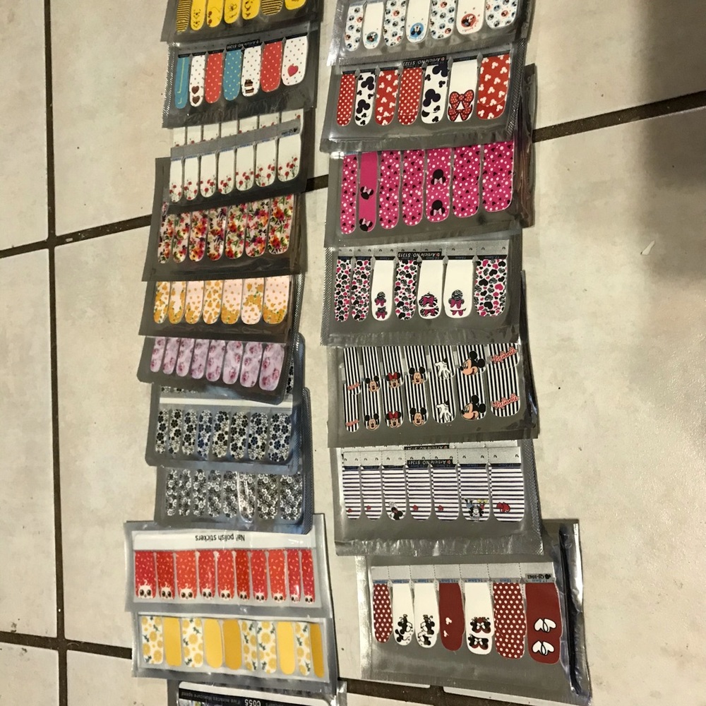 Variety bundle nails strips 5 sets